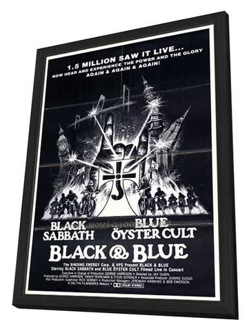 Black and Blue 11 x 17 Movie Poster - Style A - in Deluxe Aluminum Frame