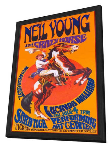 Neil Young and Crazy Horse 11 x 17 Music Poster - Style A - in Deluxe Aluminum Frame