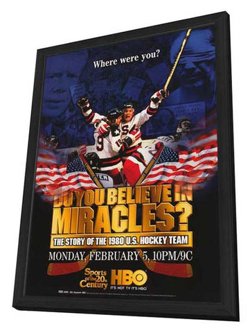 Do You Believe in Miracles? The Story of the 1980 U.S. Hockey Team 11 x 17 Movie Poster - Style A - in Deluxe Aluminum Frame