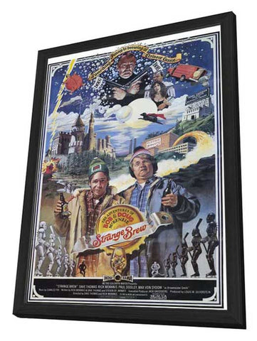 Strange Brew 11 x 17 Movie Poster - Style B - in Deluxe Aluminum Frame