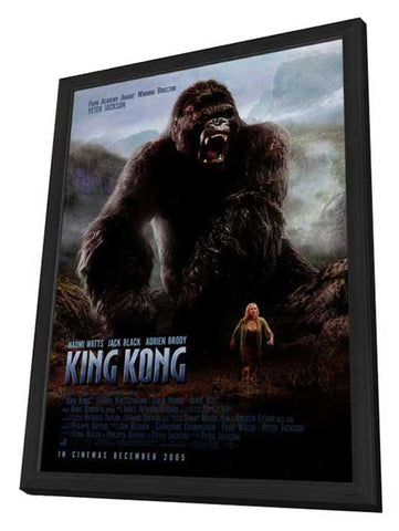 King Kong 11 x 17 Movie Poster - Style M - in Deluxe Aluminum Frame