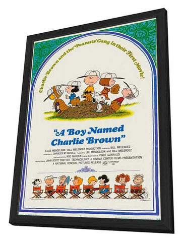 A Boy Named Charlie Brown 11 x 17 Movie Poster - Style A - in Deluxe Aluminum Frame