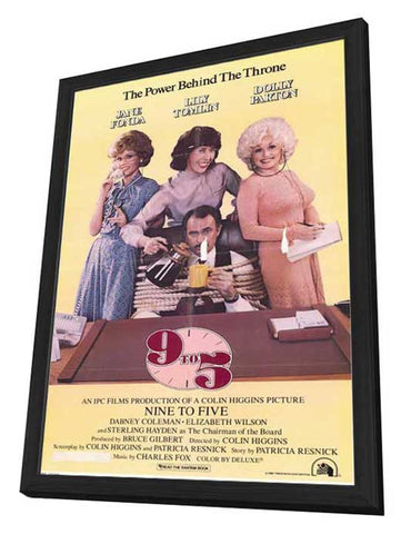 9 to 5 11 x 17 Movie Poster - Style A - in Deluxe Wood Frame