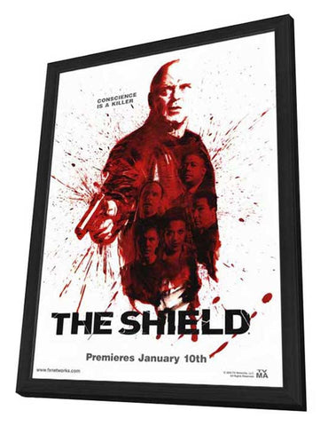 The Shield (TV) 11 x 17 TV Poster - Style C - in Deluxe Aluminum Frame