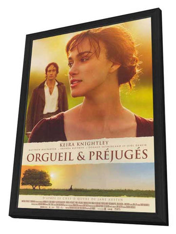 Pride & Prejudice 11 x 17 Movie Poster - French Style A - in Deluxe Aluminum Frame