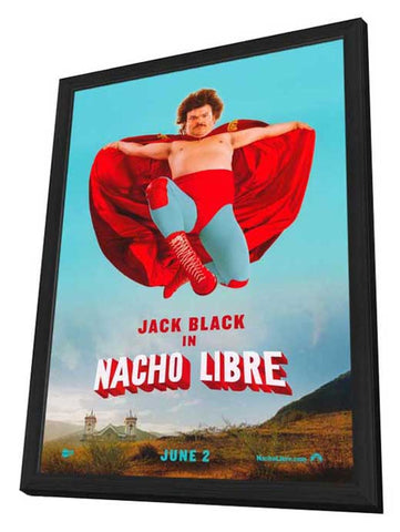 Nacho Libre 11 x 17 Movie Poster - Style B - in Deluxe Aluminum Frame