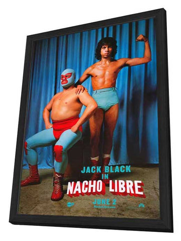 Nacho Libre 11 x 17 Movie Poster - Style C - in Deluxe Aluminum Frame