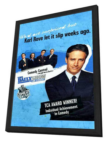 The Daily Show 11 x 17 TV Poster - Style A - in Deluxe Aluminum Frame