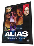 Alias (TV) 11 x 17 TV Poster - Style E - in Deluxe Aluminum Frame