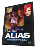 Alias (TV) 11 x 17 TV Poster - Style E - in Deluxe Wood Frame