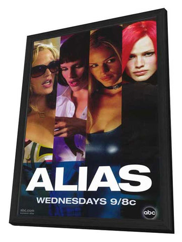 Alias (TV) 11 x 17 TV Poster - Style E - in Deluxe Aluminum Frame
