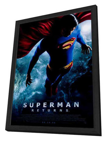 Superman Returns 11 x 17 Movie Poster - Style B - in Deluxe Aluminum Frame