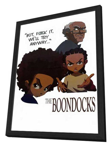 The Boondocks 11 x 17 TV Poster - Style A - in Deluxe Aluminum Frame