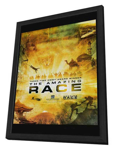 The Amazing Race 11 x 17 TV Poster - Style C - in Deluxe Aluminum Frame