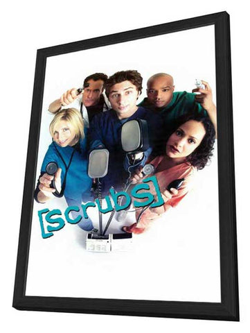 Scrubs (TV) 11 x 17 TV Poster - Style B - in Deluxe Aluminum Frame