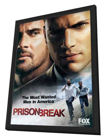 Prison Break (TV) 11 x 17 TV Poster - Style E - in Deluxe Aluminum Frame