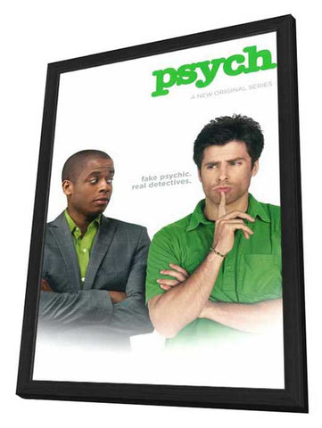 Psych 11 x 17 TV Poster - Style A - in Deluxe Aluminum Frame
