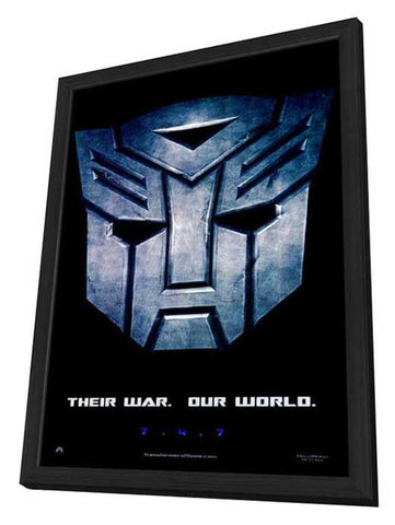 Transformers 11 x 17 Movie Poster - Style B - in Deluxe Aluminum Frame