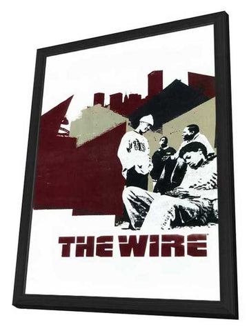 The Wire 11 x 17 TV Poster - Style C - in Deluxe Aluminum Frame