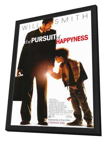 The Pursuit of Happyness 11 x 17 Movie Poster - Style A - in Deluxe Aluminum Frame