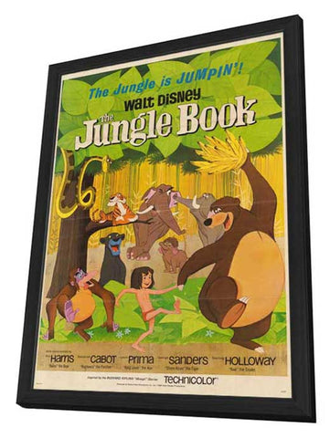 The Jungle Book 11 x 17 Movie Poster - Style B - in Deluxe Aluminum Frame