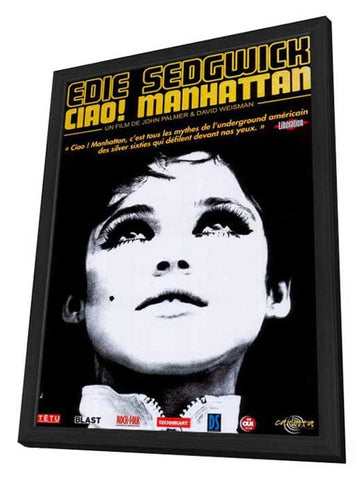 Ciao! Manhattan 11 x 17 Movie Poster - French Style A - in Deluxe Aluminum Frame