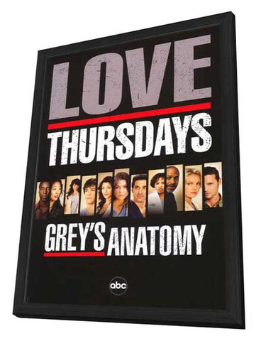 Grey's Anatomy 11 x 17 TV Poster - Style C - in Deluxe Aluminum Frame