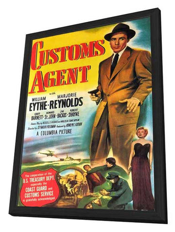 Customs Agent 11 x 17 Movie Poster - Style A - in Deluxe Aluminum Frame