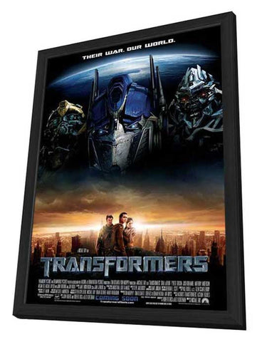 Transformers 11 x 17 Movie Poster - Style H - in Deluxe Aluminum Frame
