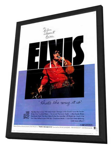 Elvis: That's the Way It Is 11 x 17 Movie Poster - Style A - in Deluxe Aluminum Frame