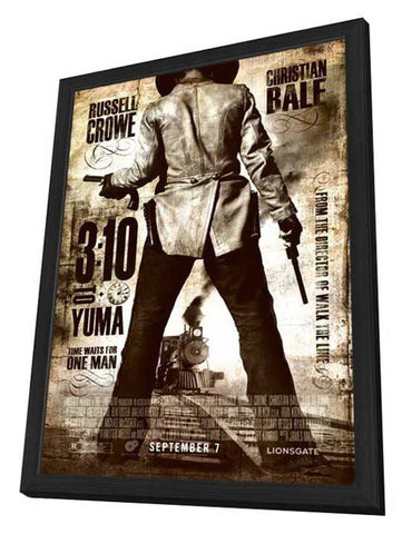 3:10 to Yuma 11 x 17 Movie Poster - Style C - in Deluxe Aluminum Frame