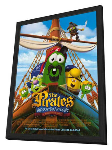 The Pirates Who Don't Do Anything: A Veggie Tales Movie 11 x 17 Movie Poster - Style A - in Deluxe Aluminum Frame