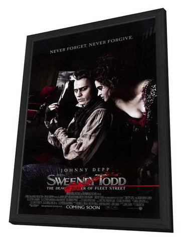 Sweeney Todd: The Demon Barber of Fleet Street 11 x 17 Movie Poster - Style E - in Deluxe Aluminum Frame