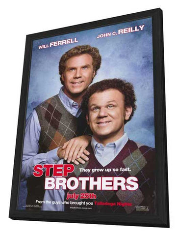 Step Brothers 11 x 17 Movie Poster - Style A - in Deluxe Aluminum Frame