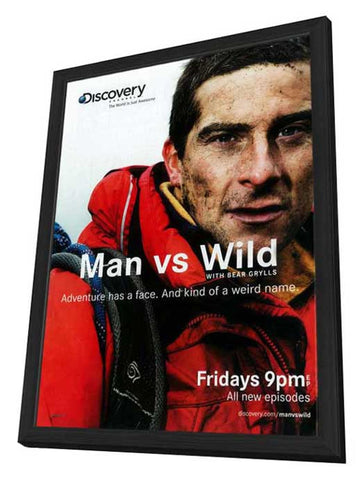 Man vs. Wild 11 x 17 TV Poster - Style A - in Deluxe Aluminum Frame