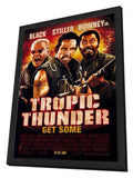 Tropic Thunder 11 x 17 Movie Poster - Style D - in Deluxe Aluminum Frame