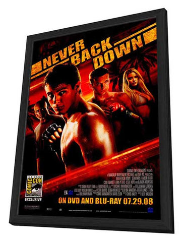 Never Back Down 11 x 17 Movie Poster - Style B - in Deluxe Aluminum Frame