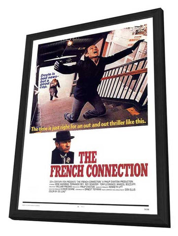 The French Connection 11 x 17 Movie Poster - Style G - in Deluxe Aluminum Frame