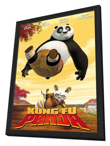 Kung Fu Panda 11 x 17 Movie Poster - Style D - in Deluxe Aluminum Frame