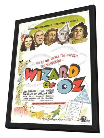 The Wizard of Oz 11 x 17 Movie Poster - UK Style A - in Deluxe Aluminum Frame