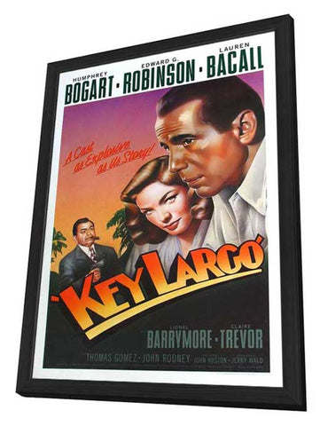 Key Largo 11 x 17 Movie Poster - Style K - in Deluxe Aluminum Frame
