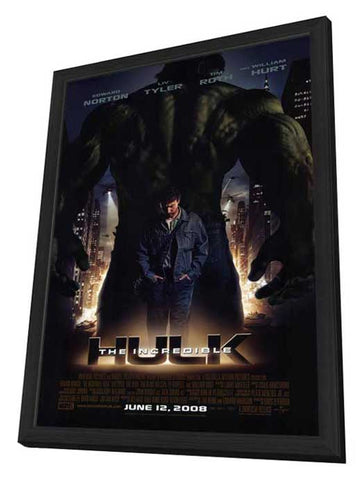 The Incredible Hulk 11 x 17 Movie Poster - Style A - in Deluxe Aluminum Frame
