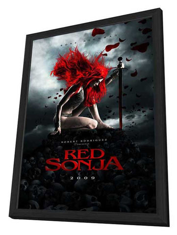 Red Sonja 11 x 17 Movie Poster - Style C - in Deluxe Aluminum Frame