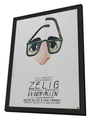 Zelig 11 x 17 Movie Poster - Polish Style A - in Deluxe Aluminum Frame