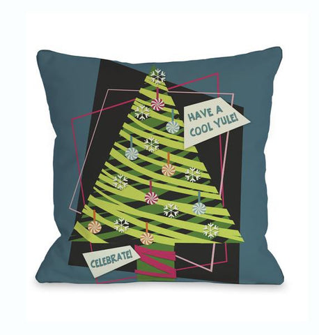 Cool Yule Throw Pillow by Kate Ward Thacker