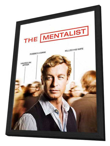The Mentalist 11 x 17 Movie Poster - Style A - in Deluxe Aluminum Frame