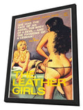 The Leather Girls 11 x 17 Retro Book Cover Poster - in Deluxe Aluminum Frame