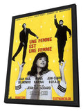 A Woman Is a Woman 11 x 17 Movie Poster - French Style A - in Deluxe Aluminum Frame
