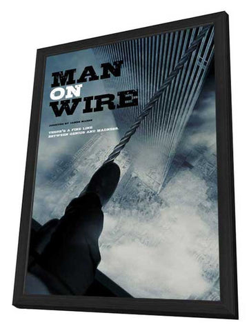Man on Wire 11 x 17 Movie Poster - Style B - in Deluxe Aluminum Frame