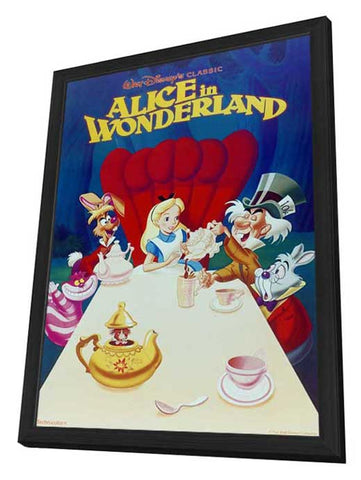 Alice in Wonderland 11 x 17 Movie Poster - Style E - in Deluxe Aluminum Frame